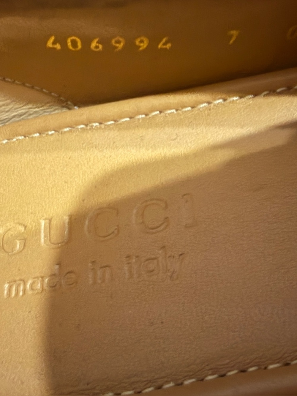 GUCCI JORDAAN Horsebit Leather Loafer Brown  7 / 7.5 US $1100 1953 - Picture 10 of 10